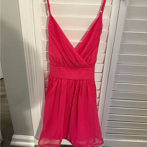 Windsor Hot Pink V-Neck Dress